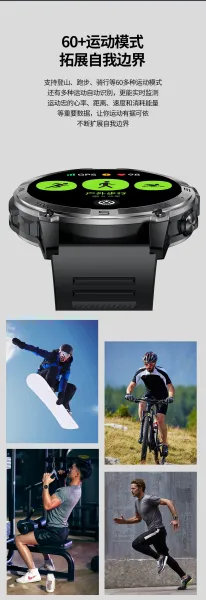 Design GPS Smartwatch Black with AMOLED Display Smartwatches - 10