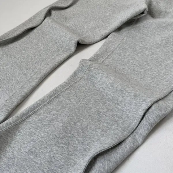 Design Oversized Metallic Knit Sweater Gray Sweatpants Black Leather Hobo Bag - 16
