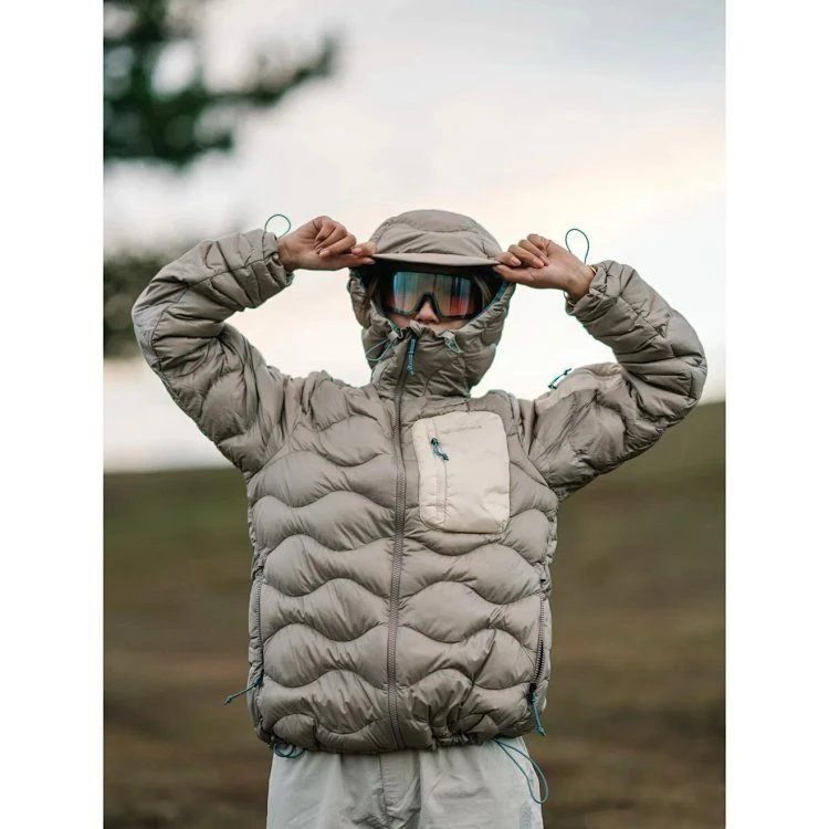 PEAK Performance Black Quilted Hooded Puffer Jacket