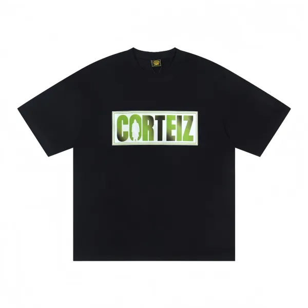 Corteiz Box Logo Black T-Shirt - 1
