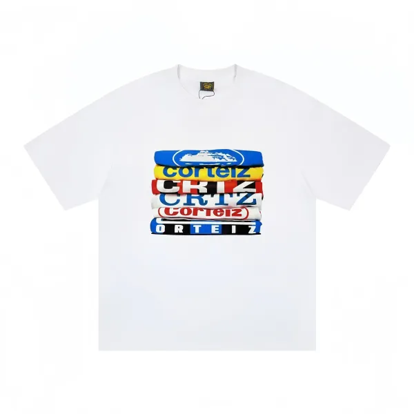 Corteiz Stacked Logo White T-Shirt - 1