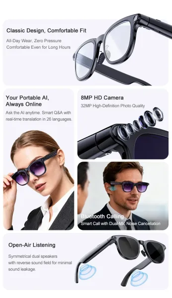 Design Smart Polarized Sunglasses with Interchangeable Lenses Eyewear - 5