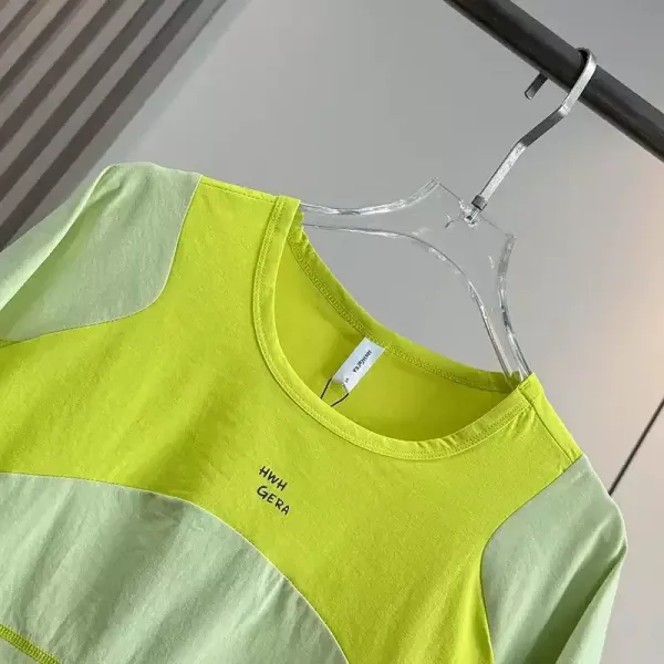 Design Mango Home Color-Block Mint Green T-Shirt T-Shirts - 10