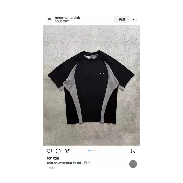 Oakley Performance T-Shirt Black / Gray - 1