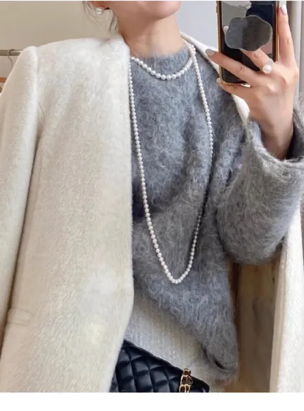 Design Pearl Strand Necklace White Jewelry - 12