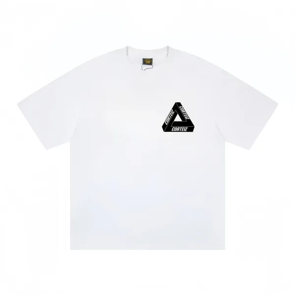 Corteiz Triangle Logo White T-Shirt - 1