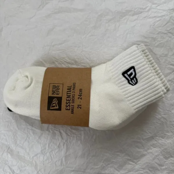 New Era Essential Ankle Socks White - 17