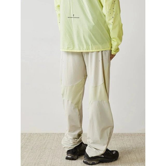 Design Technical Pants Gray Multi-Tone Windbreaker-Style Pants - 20