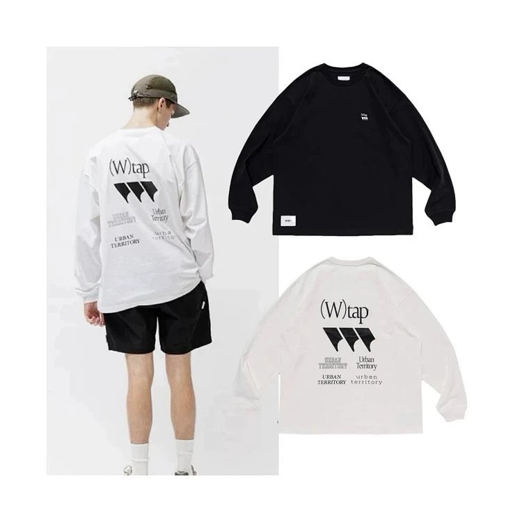 Design Wtap Urban Territory Long Sleeve T-Shirt Black / White T-Shirts - 4