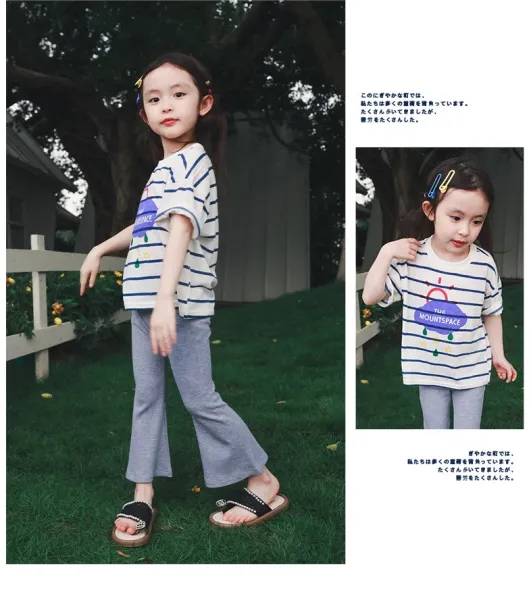 Design The Mountspace Striped Graphic T-Shirt White Navy T-Shirts - 22