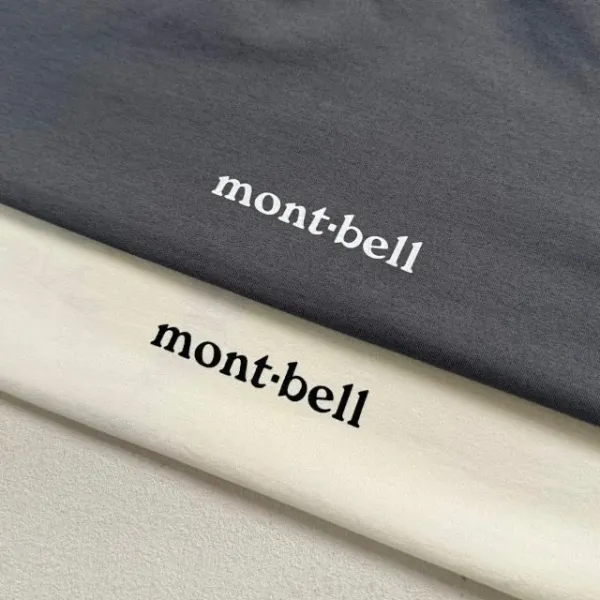 Design Mont-bell Find Your Own Nest in Nature Long Sleeve T-Shirt Beige and Gray T-Shirts - 25
