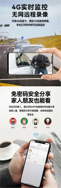 Design Wireless WiFi Dash Camera Black Electronics - 8