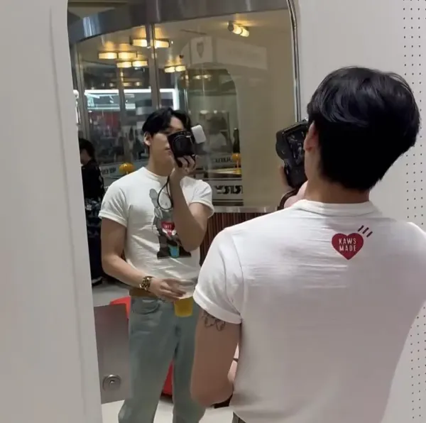 Human Made x KAWS Heart T-Shirt White - 3