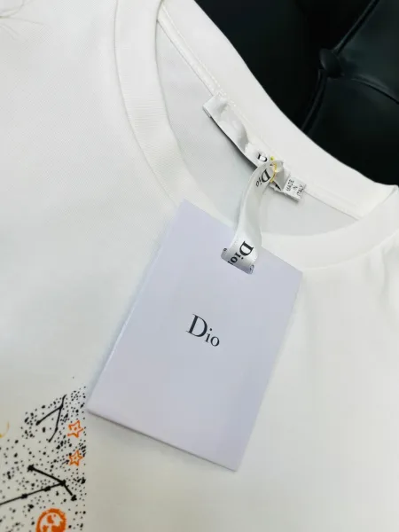 Dior Star Print Graphic T-Shirt White - 16
