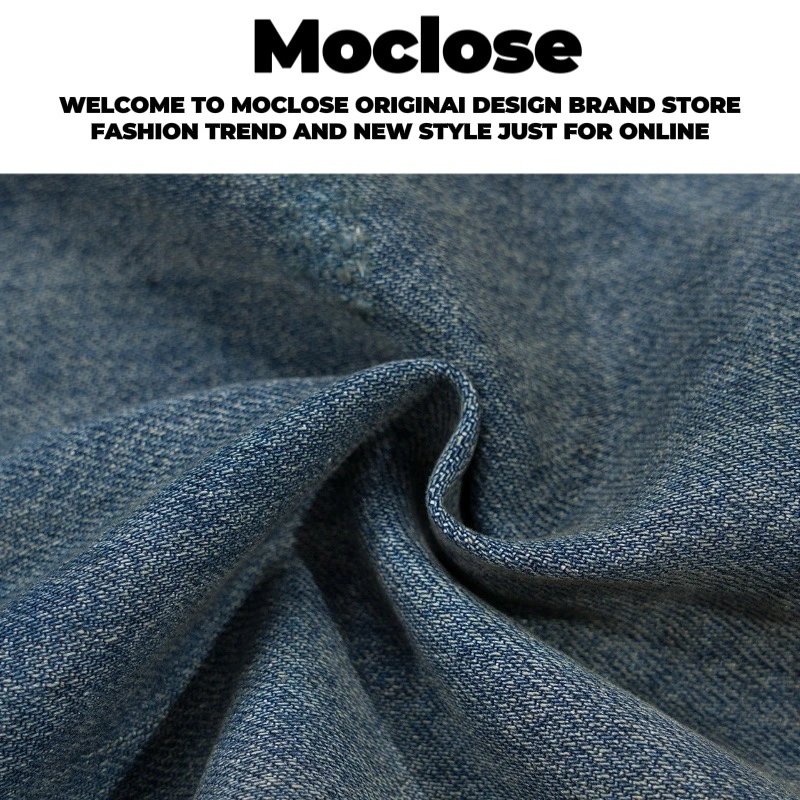 Design Moclose Distressed Wide-Leg Blue Jeans - 29