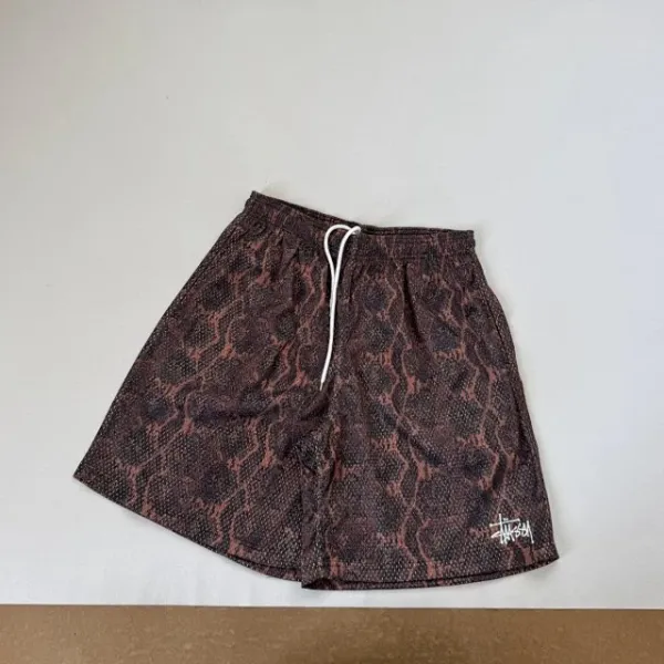 Stussy Snake Print Shorts Black Multicolor - 20