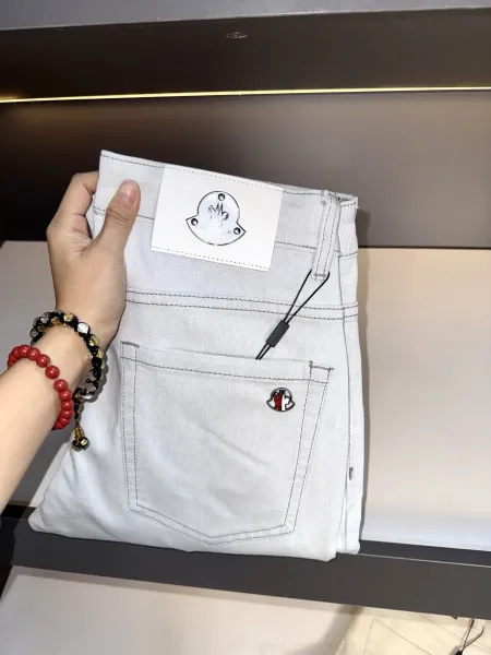 Moncler Jeans Light Wash Denim Jeans - 6