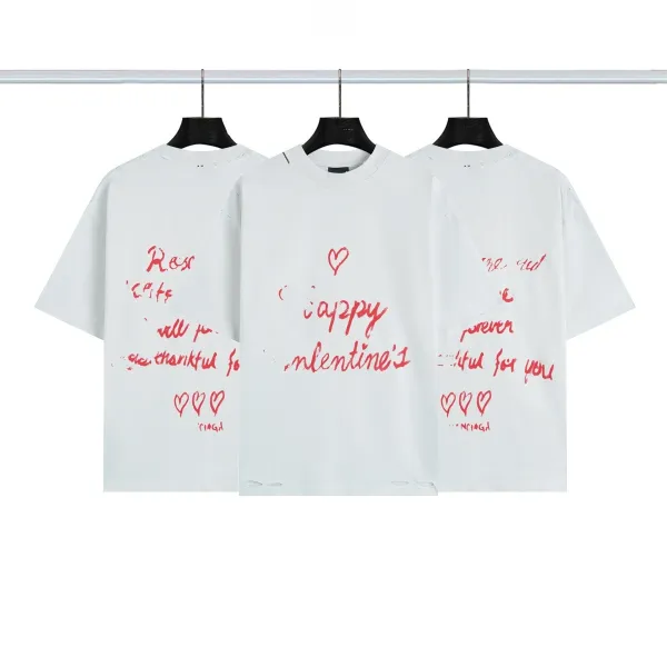 Design Valentine's Handwritten Script White T-Shirt - 1