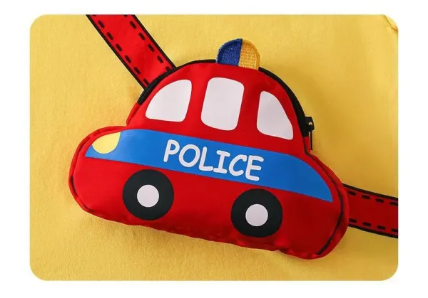 Design Lomitoo Police Car & Helicopter 3-Piece Set White / Gray / Lime Green T-Shirt Set Sets - 11