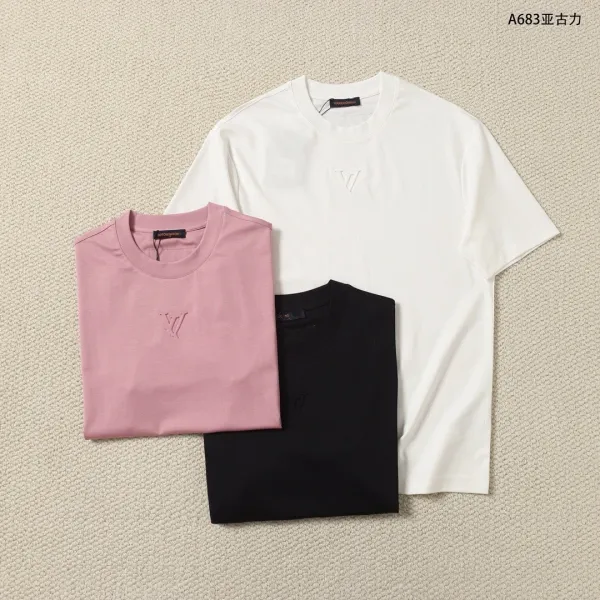 Valentino V Logo Embroidered White T-Shirt - 3
