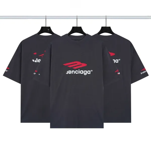 Balenciaga Jenciaga Logo Graphic T-Shirt Black - 1