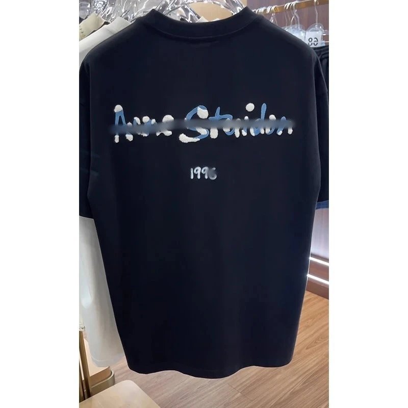 Cotton T-Shirt White Black Graphic Print Casual
