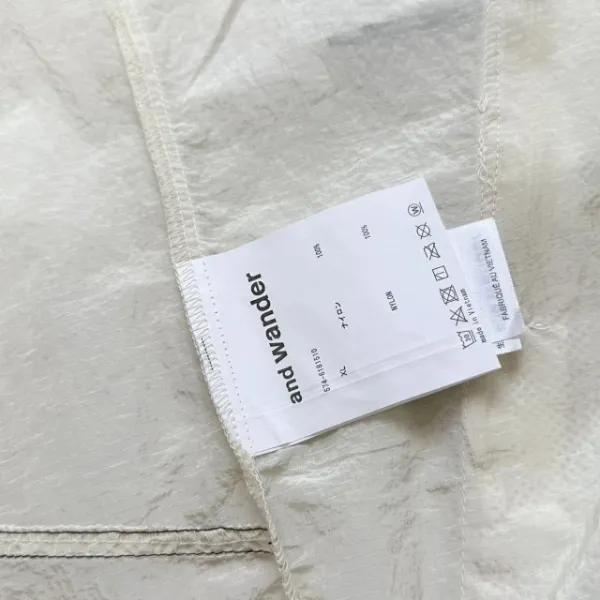 Design ROA x And Wander Lightweight Hooded Windbreaker Beige Outerwear - 51