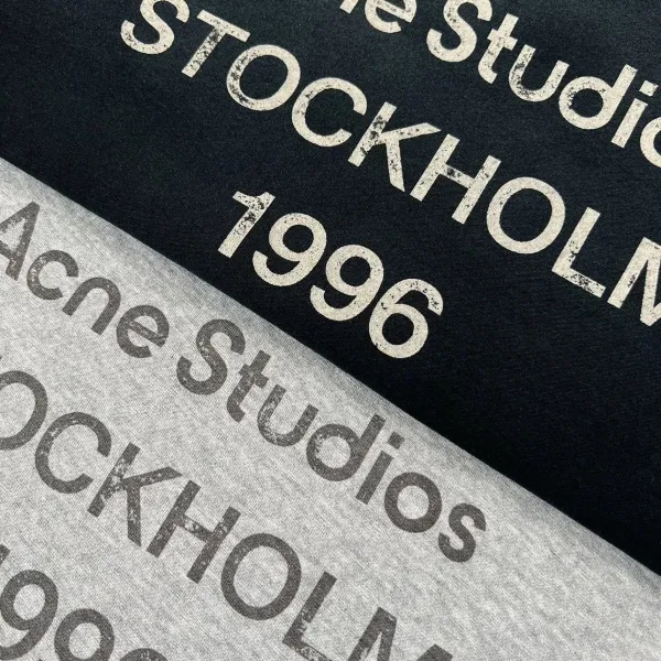Acne Studios Stockholm 1996 Graphic T-Shirt Black and Gray - 27