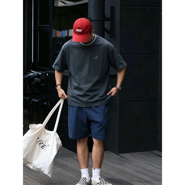 Fred Perry M3600 Charcoal Grey Ringer T-Shirt
