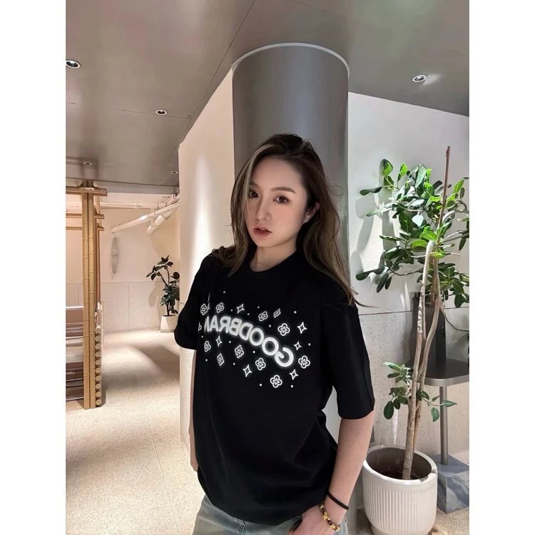 Goodbrand Graphic Print Black Oversized T-Shirt