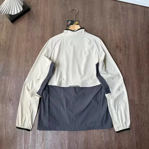 Design Windbreaker Jacket Black with Reflective Stripes Outerwear.windbreaker - 4