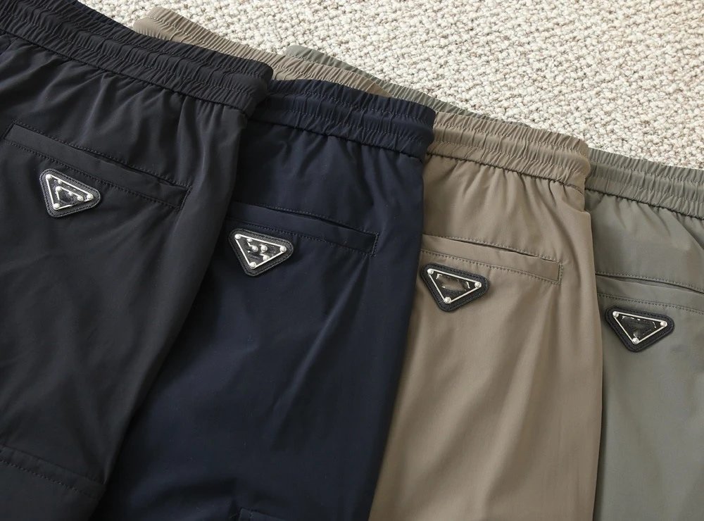 Design Cargo Pants Navy Blue - 4