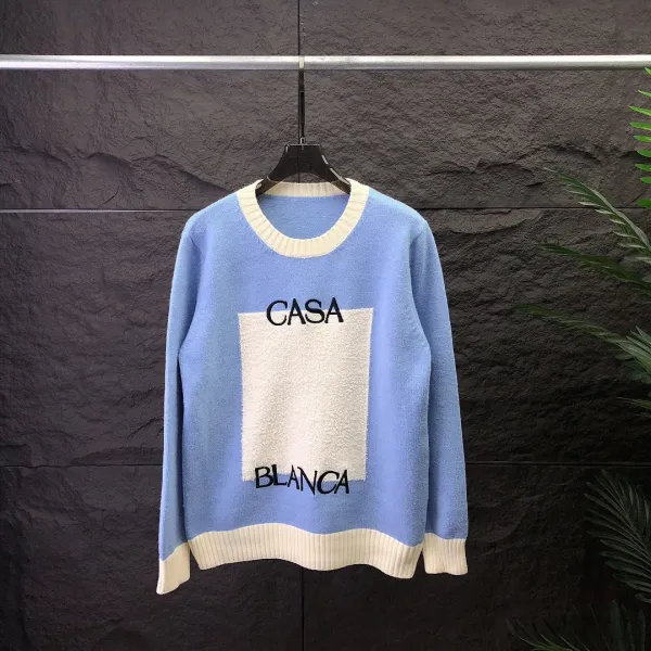 BLANCA Casa Graphic Knit Sweater Beige Purple - 3