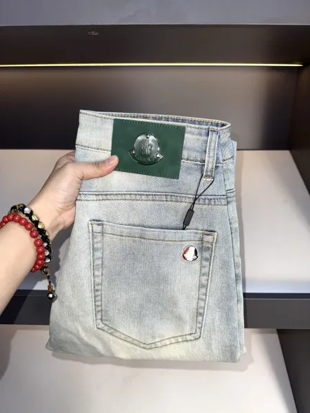 Moncler Jeans Light Wash Denim Jeans - 20