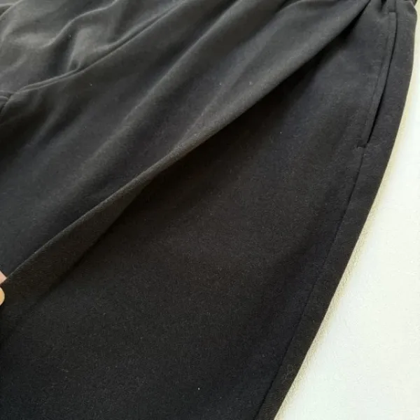 Design Paris-Style Double-Pleated Wool Blend Trousers in Charcoal and Black Dress Pants - 20