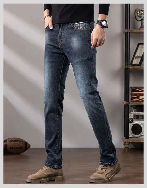 Dior Oblique Print Denim Jeans Blue - 11