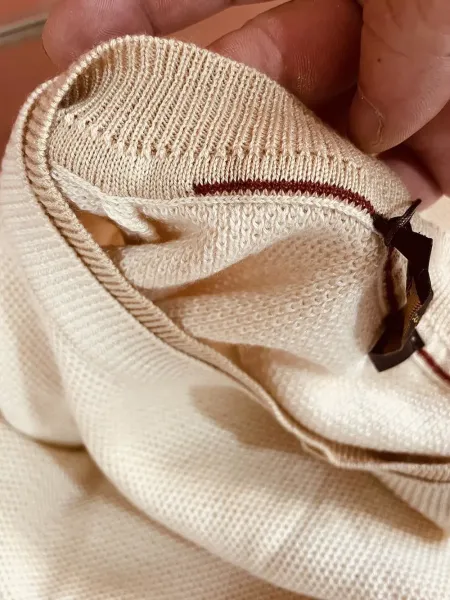 Design Knit Sweater in Cream with Textured Waffle Stitch - 16
