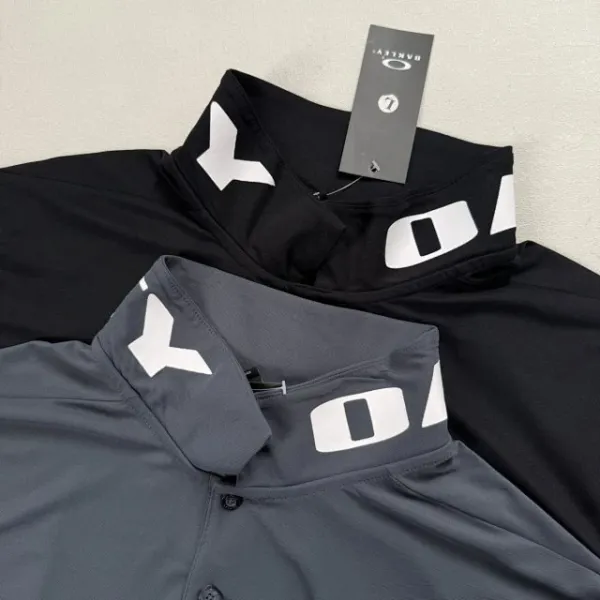 Oakley Polo Shirt Black with Logo Embroidery - 30