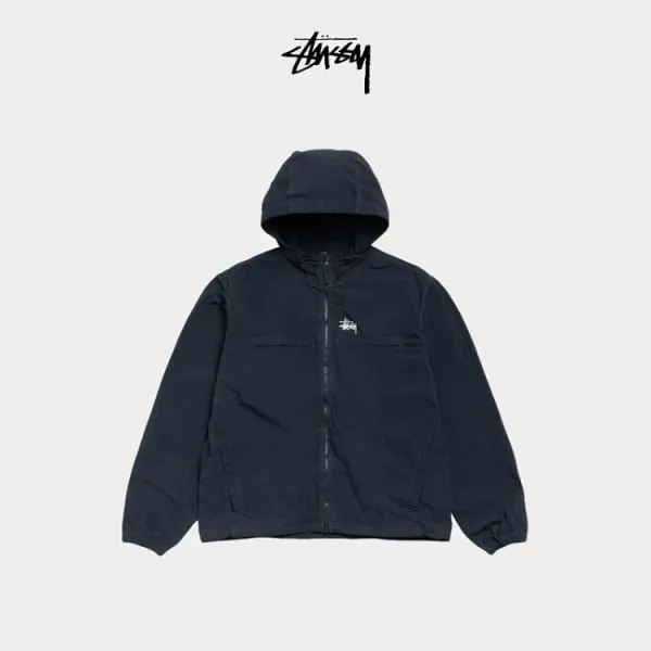 Stussy Leopard Print Hooded Windbreaker Jacket Outerwear - 16
