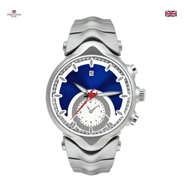 Design Precious Duke Chronograph Green Dial Silver Watch Watches - 17