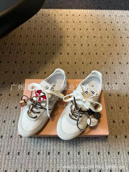 Maison Margiela Tabi Sneakers Black Mesh with Decorative Laces and Charms - 14
