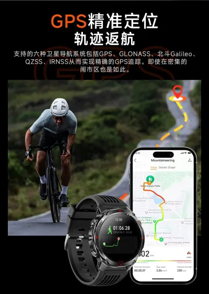 Design Smartwatch Pro Black Orange Sports Watch - 24