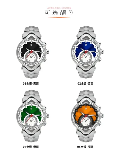 Design Precious Duke Chronograph Green Dial Silver Watch Watches - 12
