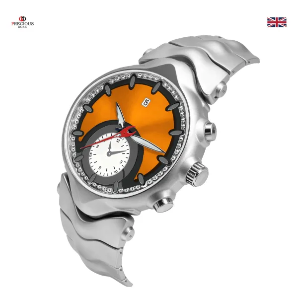 Design Precious Duke Chronograph Green Dial Silver Watch Watches - 13