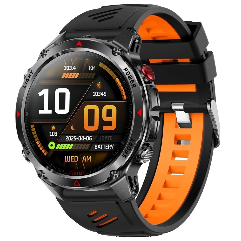 Design Smartwatch Pro Black Orange Sports Watch