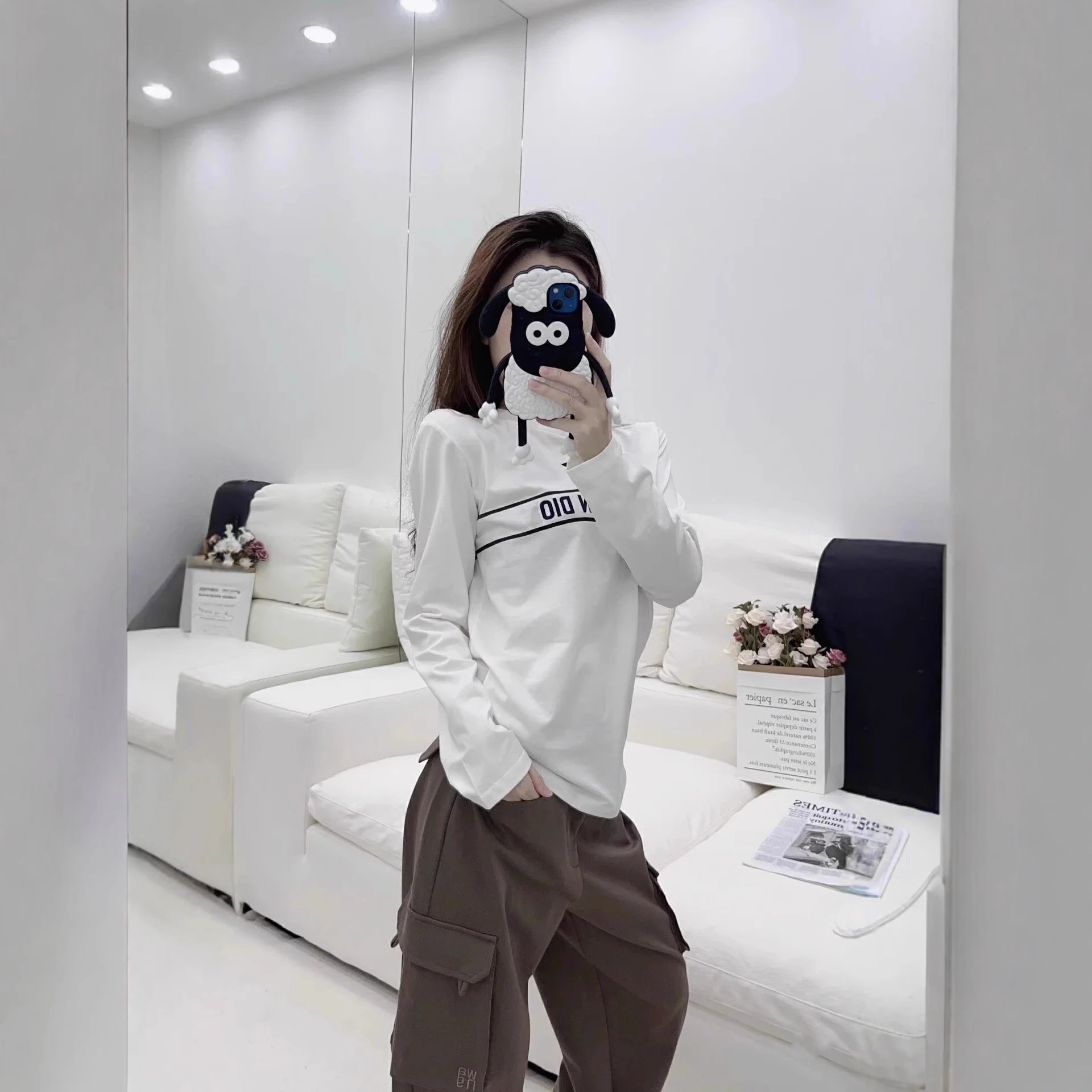 Dior Christia Dio Star Long-Sleeve T-Shirt White - 5