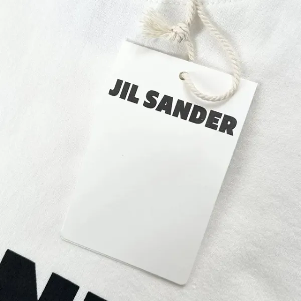 Jil Sander Logo Print Oversized T-Shirt Navy - 33