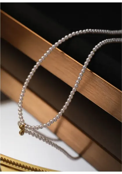 Design Double Strand Pearl Necklace White Jewelry - 8