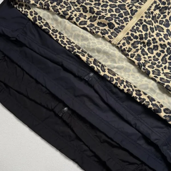 Stussy Leopard Print Hooded Windbreaker Jacket Outerwear - 28