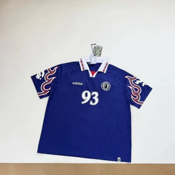 Adidas Originals Football Jersey 93 Blue Purple Flame Print Jersey - 16
